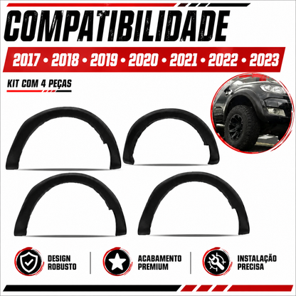 ALARGADOR PARALAMAS PARA RANGER 2017 A 2023