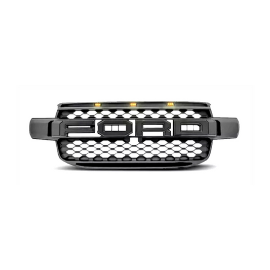 GRADE RAPTOR DIANTEIRA COM LED LARANJA PARA FORD RANGER 2024