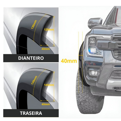 ALARGADOR PARALAMA LED PARA FORD RANGER 2024+