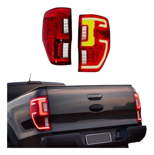 PAR LANTERNAS FULL LED PARA RANGER 2013 A 2023
