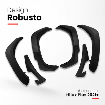 KIT ALARGADOR PARALAMA HILUX PLUS PARA TOYOTA HILUX 2021+